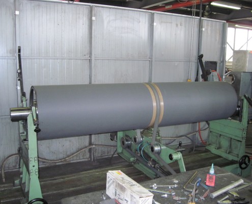 Equilibrage d'un rouleau avec revêtement