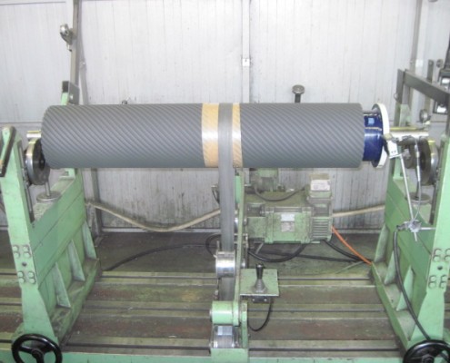 Equilibrage d'un rouleau de ponceuse