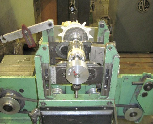 Equilibrage d'on rotor avec accouplement et hélice de ventilation