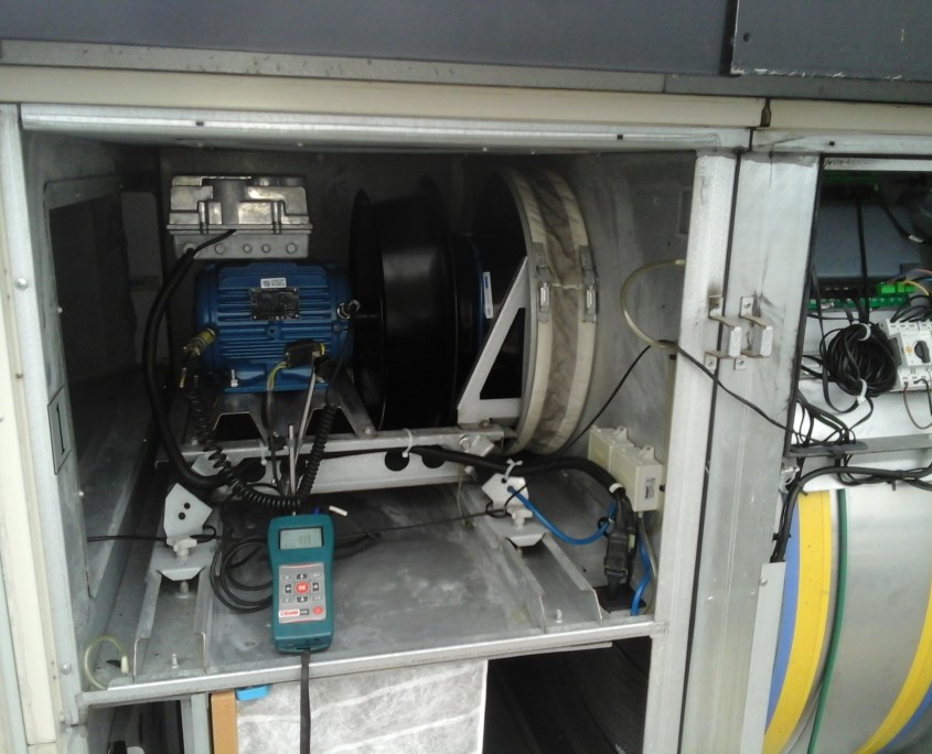 Equilibrage d'une turbine de ventilation Mono-Bloc