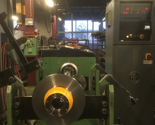 Equilibrage dynamique d'un disque de frein pour remontées mécaniques