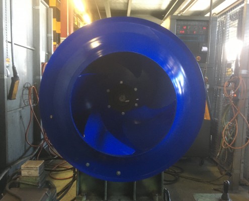 Equilibrage dynamique d'une turbine de ventilation de Monobloc