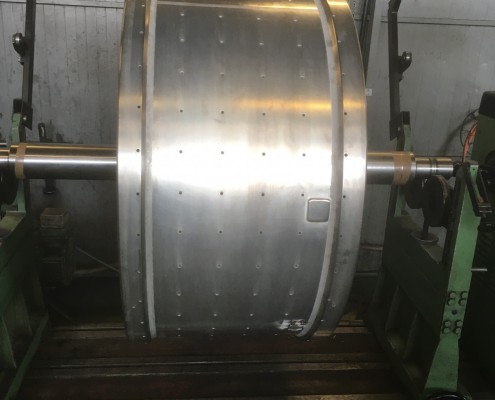 Equilibrage dynamique d'un tambour de centrifugeuse