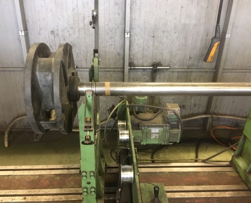 Equilibrage dynamique d'une roue de pompe