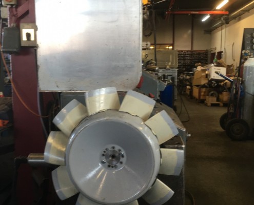 Equilibrage dynamique d'une hélice de ventilation