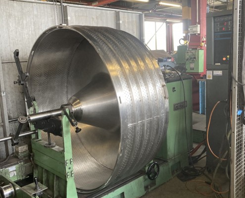 Equilibrage dynamique d'un panier de centrifugeuse