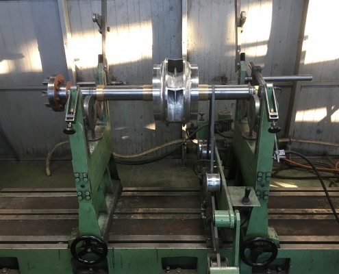 Equilibrage dynamique d'une roue de pompe et accouplement