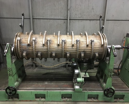 Equilibrage dynamique d'un rotor de broyage de souches