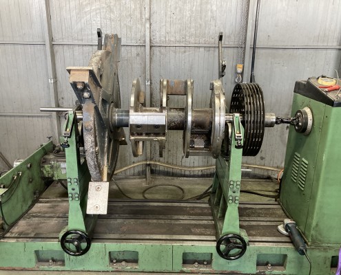 Equilibrage d'un rotor de déchiqueteuse à bois