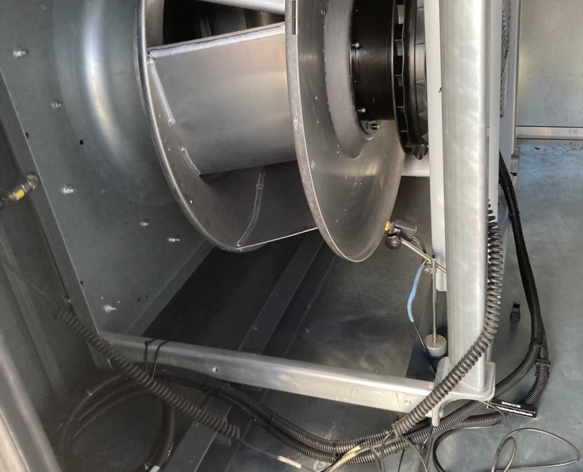 Equilibrage sur site d'une turbine de ventilation de mono-bloc